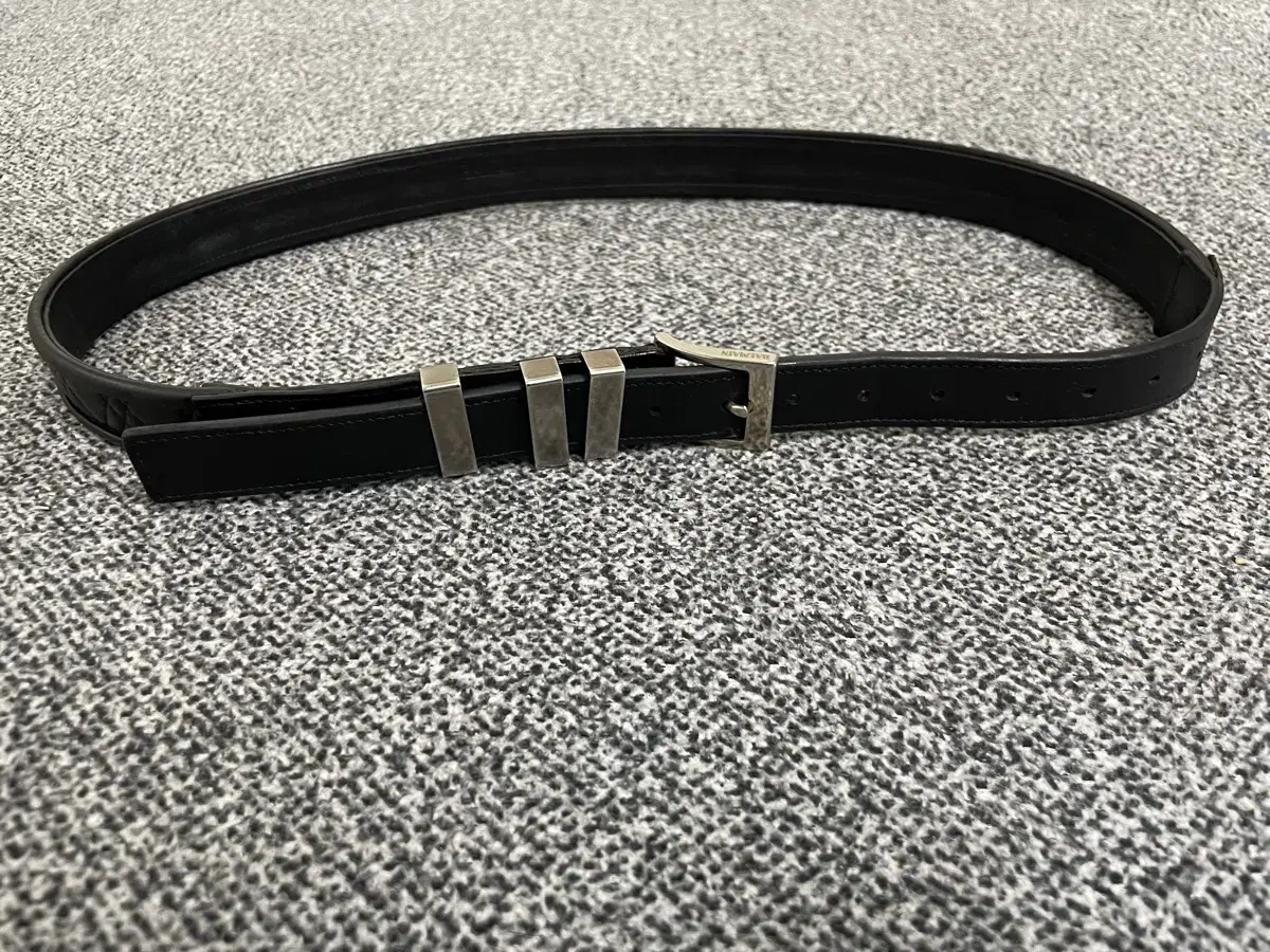 BalmainMen Slim Black Belt 85