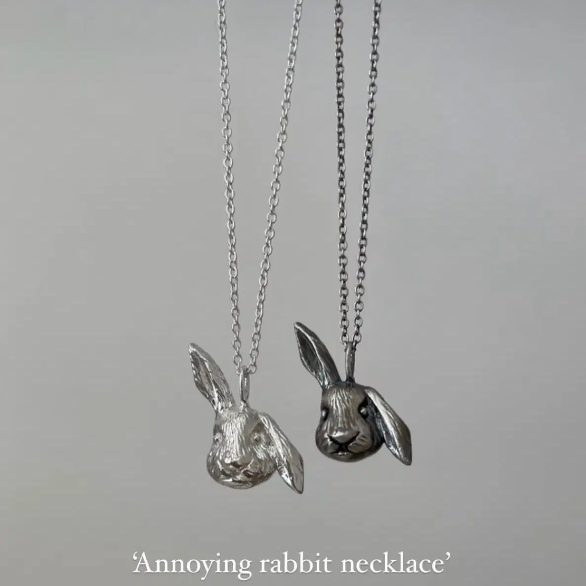 정가85,000 Annoying rabbit necklace 실버목걸이