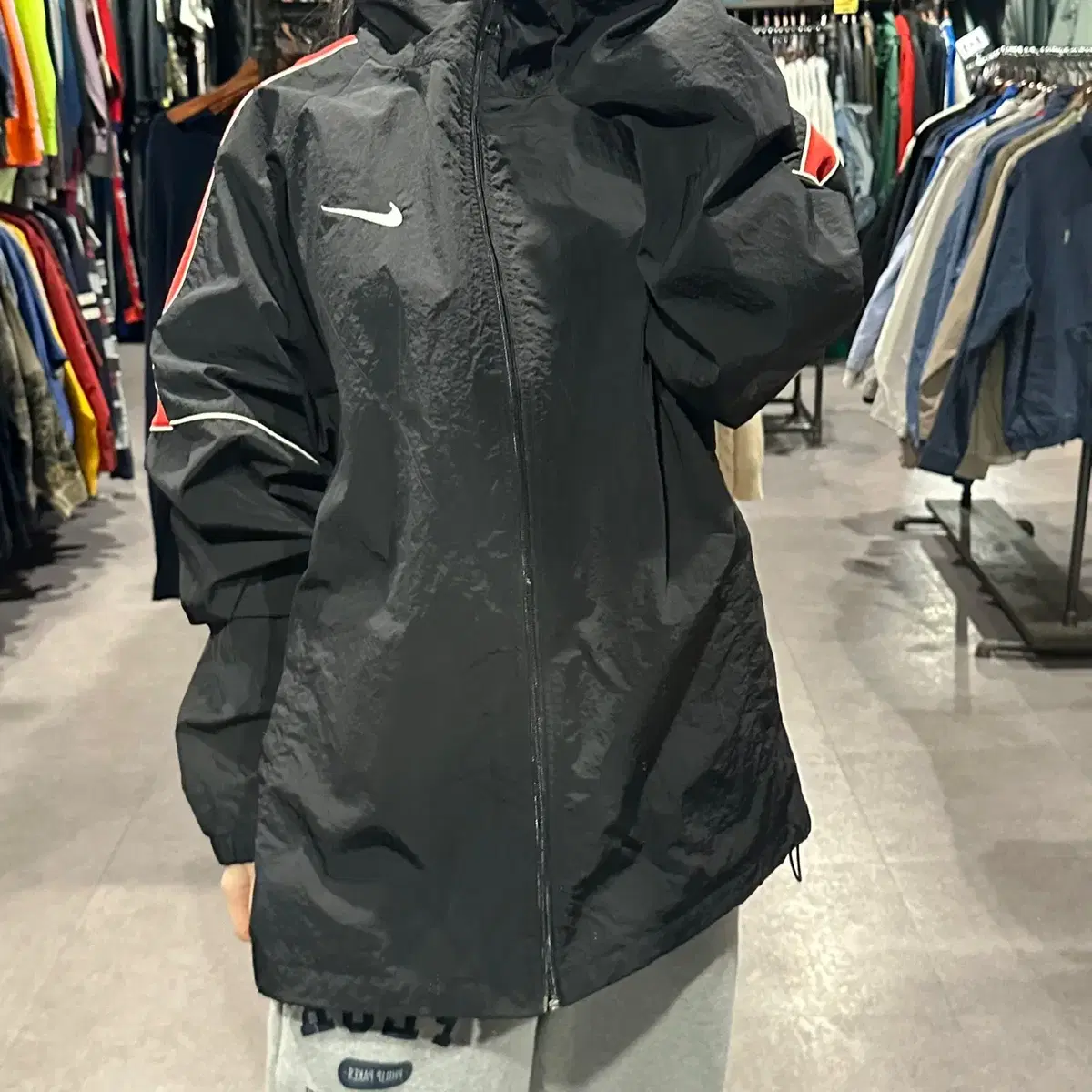 (329) NIKE 나이키 올드스쿨 바람막이 자켓