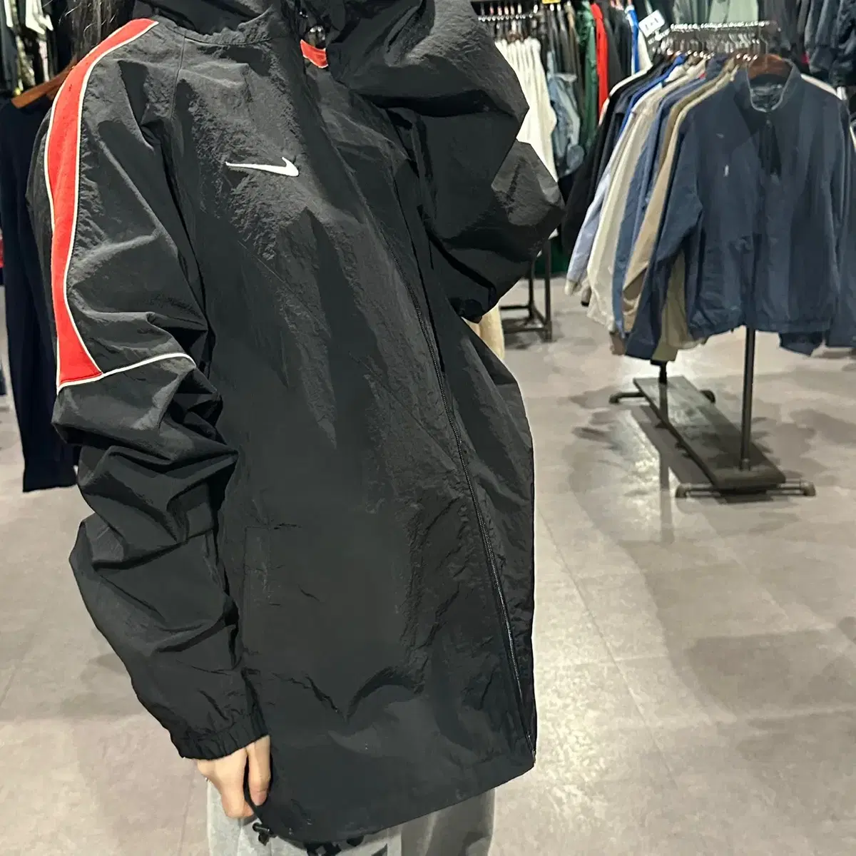 (329) NIKE 나이키 올드스쿨 바람막이 자켓