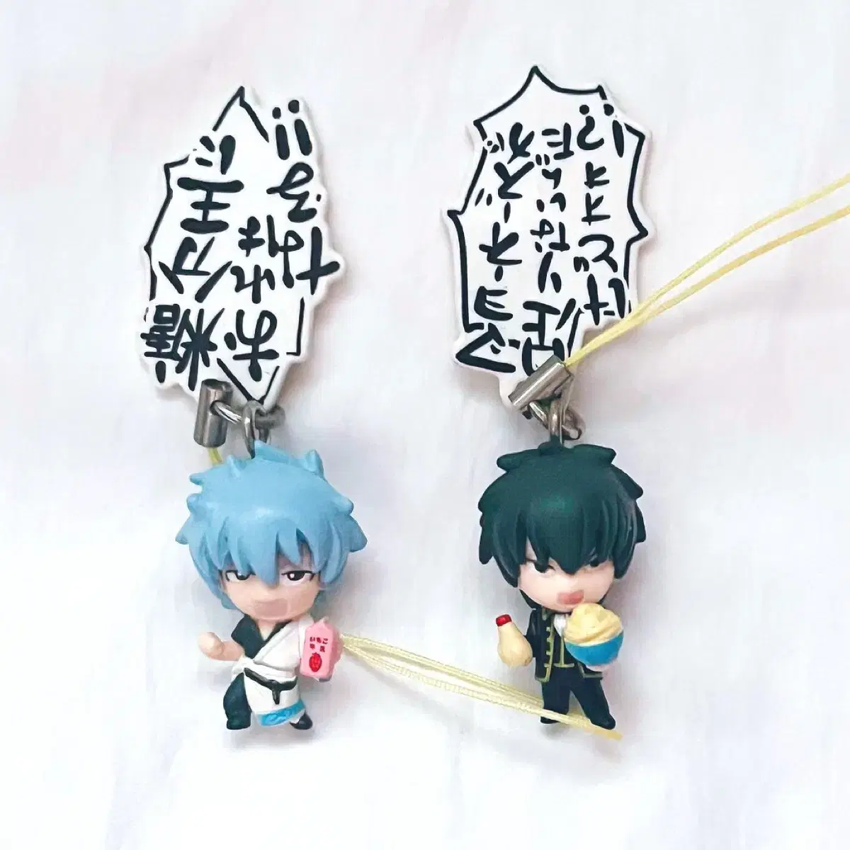 Gintama Gintoki Hijikata Quotes Statue keyring Strap