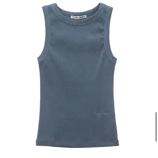 더오픈프로덕트 ribbed sleeveless top blue