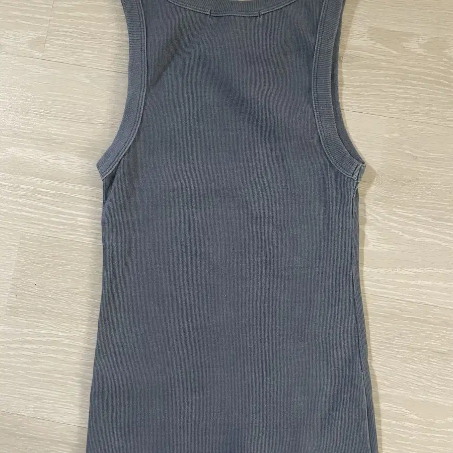 더오픈프로덕트 ribbed sleeveless top blue