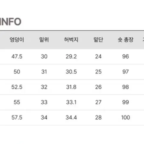 와이드 데님 청바지(중청)