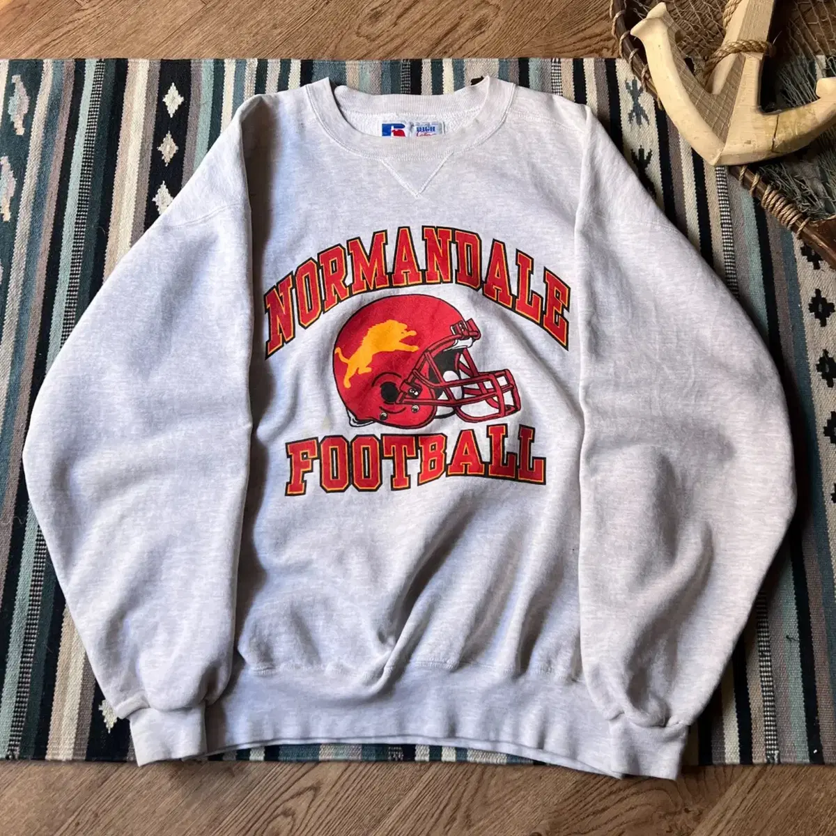 [XL]90's Russell Made in USA 풋볼 팀 스웻셔츠