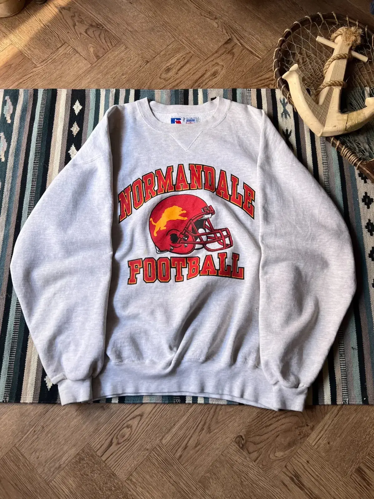 [XL]90's Russell Made in USA 풋볼 팀 스웻셔츠