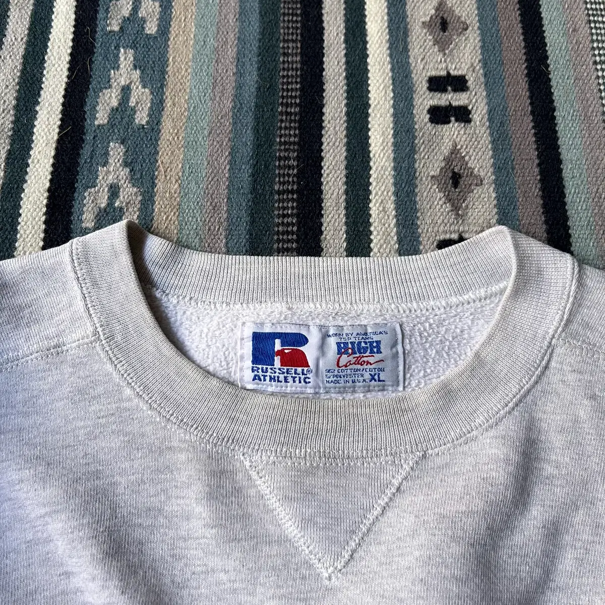 [XL]90's Russell Made in USA 풋볼 팀 스웻셔츠