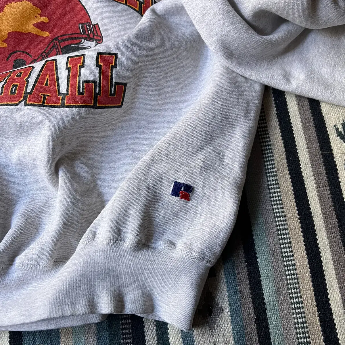 [XL]90's Russell Made in USA 풋볼 팀 스웻셔츠