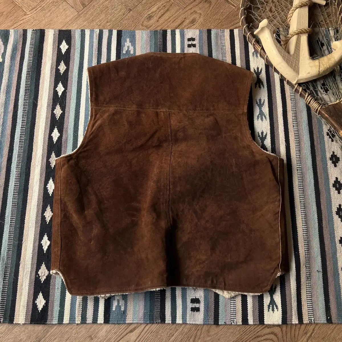 [L]70's Sears Leather Shop 쉐르파 레더 베스트