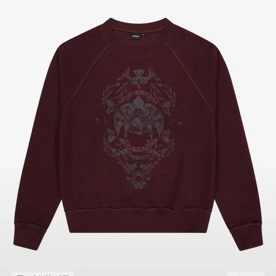 아캄 니트 Eagle Printed Knit (Wine)