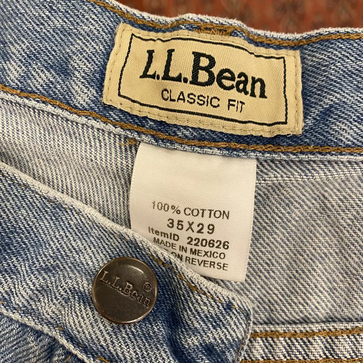 빈티지 엘엘빈 L.L.Bean 데님 팬츠 (34.5inch)