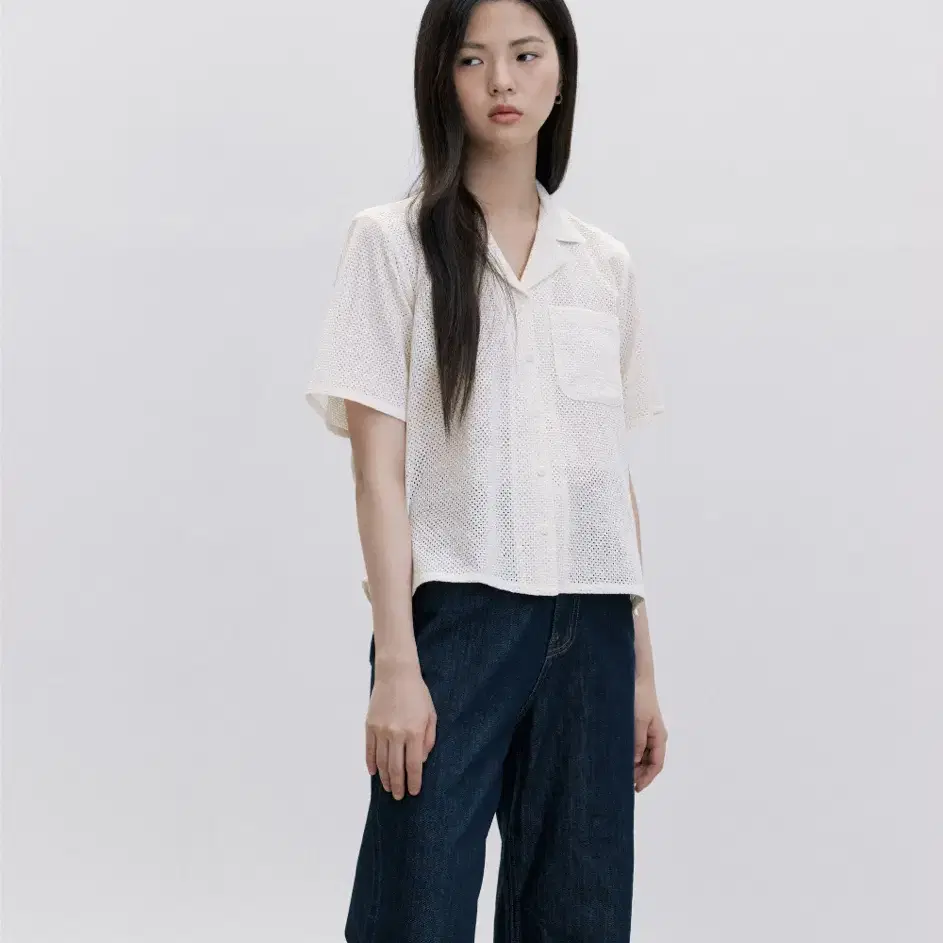 새상품) 게드 ged lacy half shirt 반팔셔츠