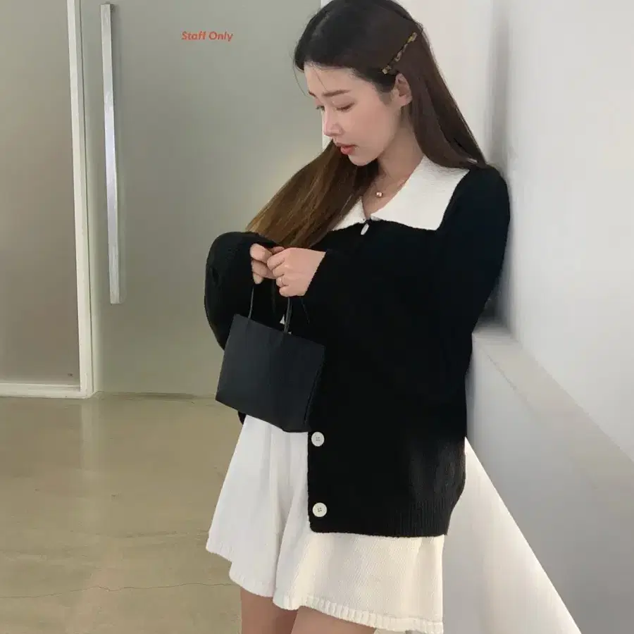 새상품) 샵마그넷 가디건 bell collar cardigan