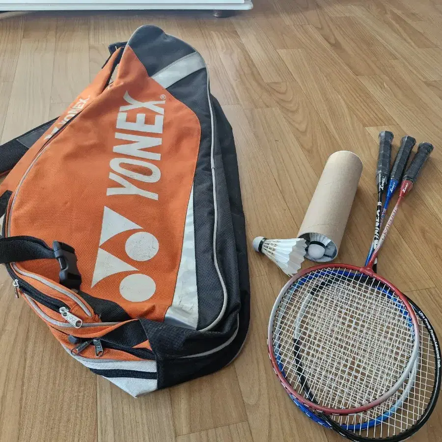 xinnex graphite 배드민턴 라켓 3개 + YONEX 스포츠 가