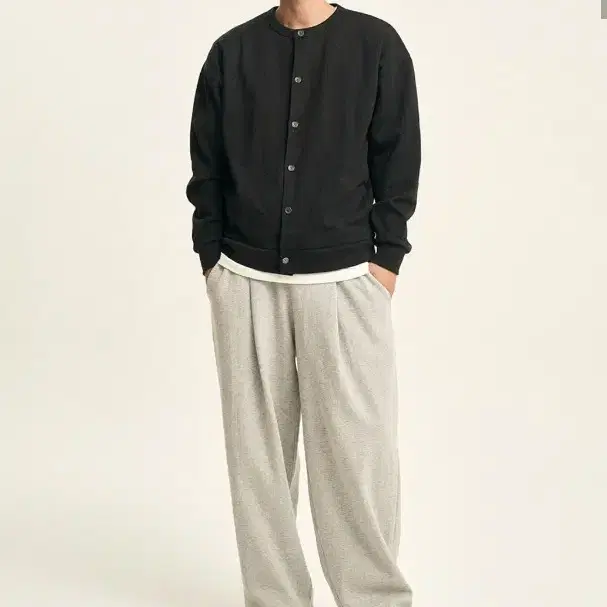 제로 Deep One Tuck Sweat Pants [Grey] L사이즈