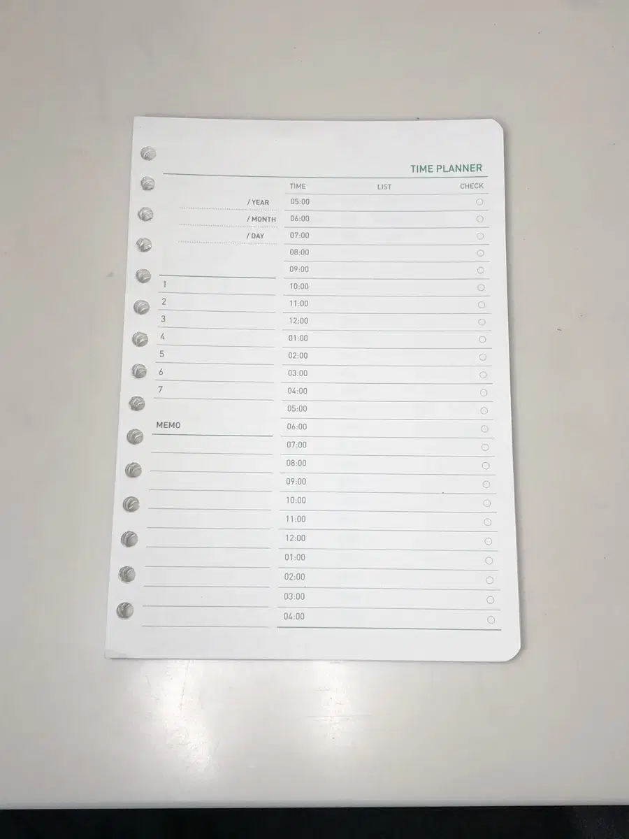 60 sheets binder notebook lined paper daily planner scheduler diary study planner