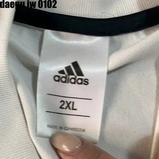 2XL ADIDAS TEE 아디다스 긴팔 티 레알