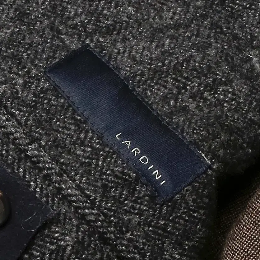 라르디니 [Lardini] 그레이 헤링본 이탈리아 더블 코트