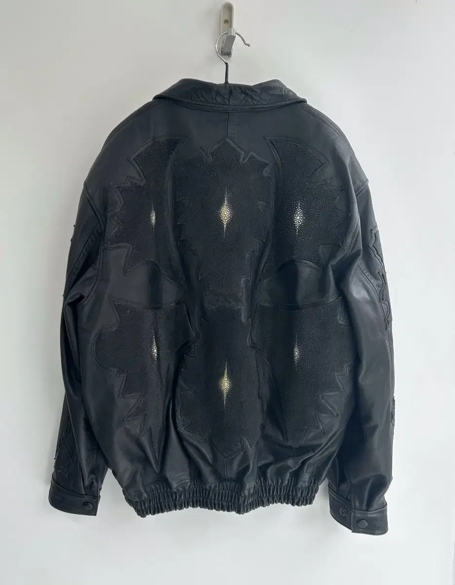 핸드메이드 Stingray Leather 가오리가죽 라이더 자켓