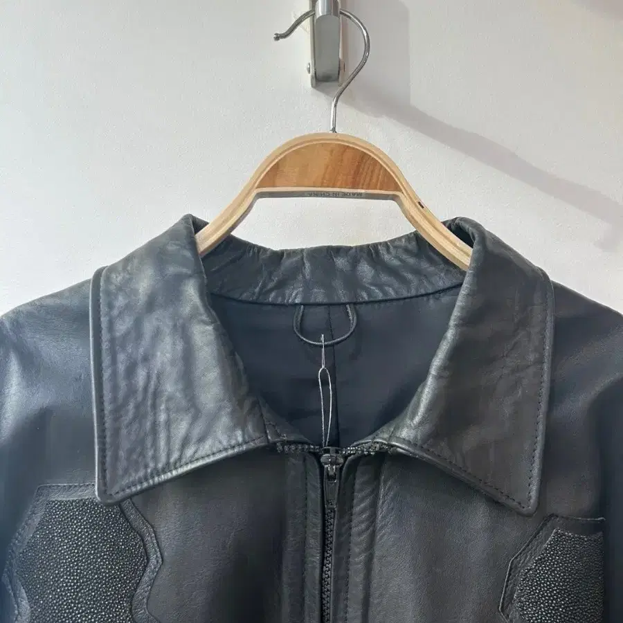 핸드메이드 Stingray Leather 가오리가죽 라이더 자켓