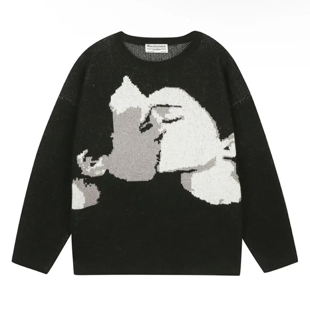 [미착용 새상품] 원더비지터 Wool KISS Knit (BLACK)