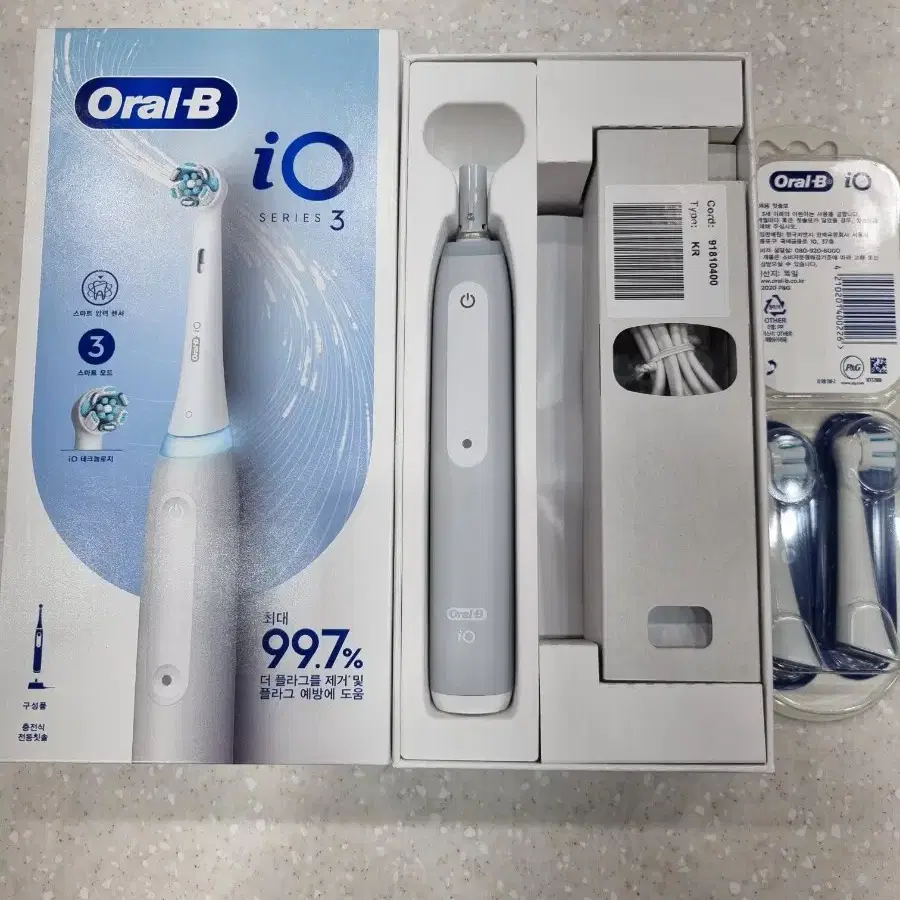 Oral-B 전동 칫솔 iO3 아이코닉 그레이