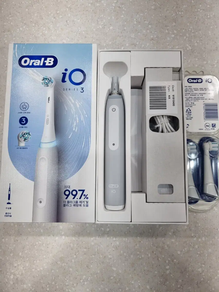 Oral-B 전동 칫솔 iO3 아이코닉 그레이