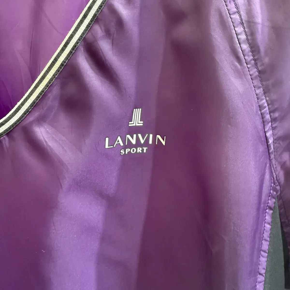 LANVIN SPORT 퍼플 바람막이 맨투맨