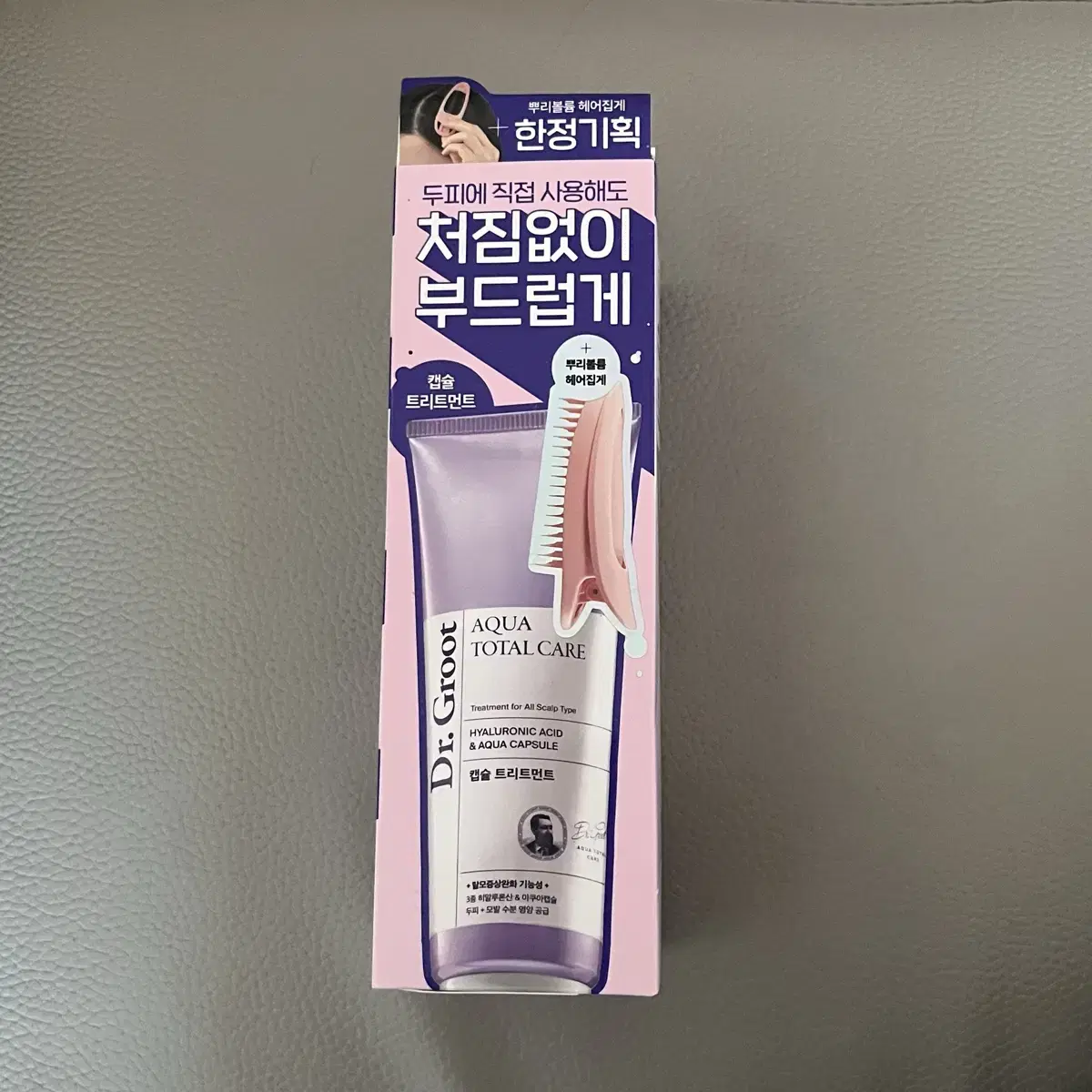 [새상품] 닥터 그루트 아쿠아 캡슐 수분 트리트먼트 200ml + 뿌리볼