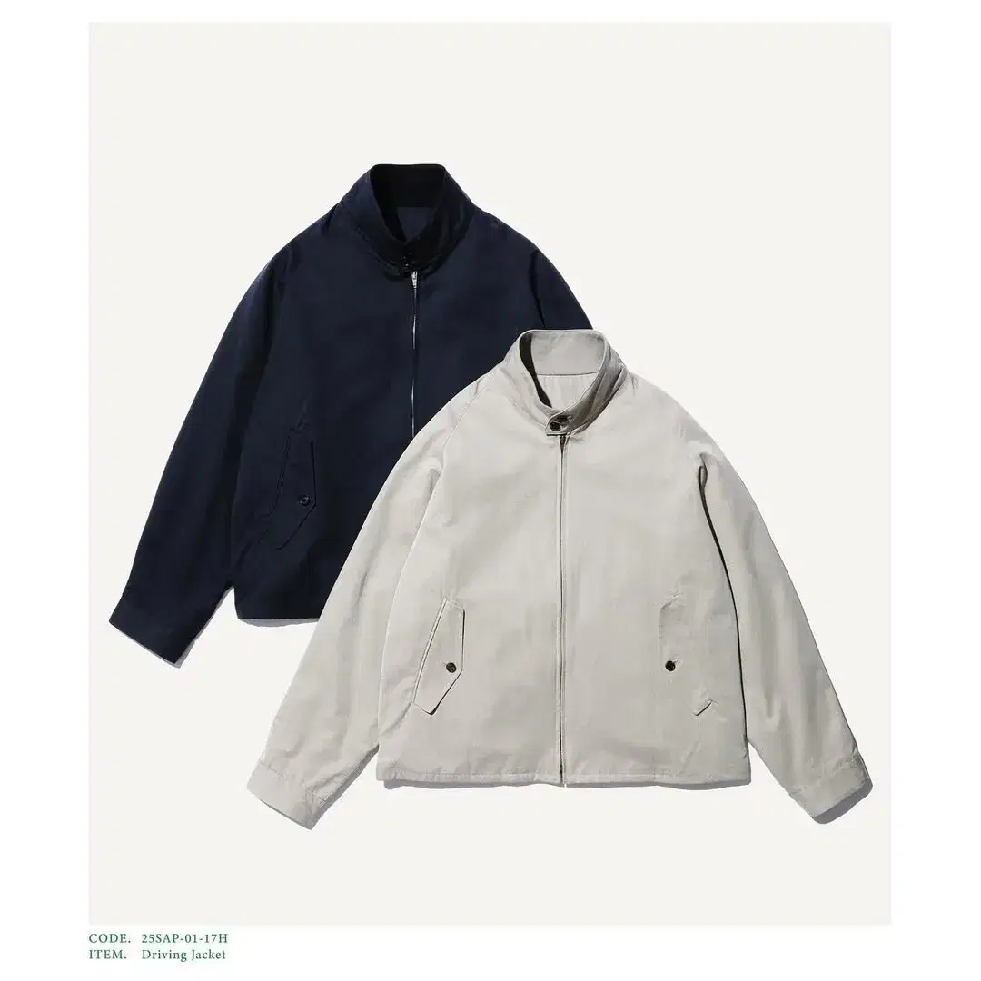 A.PRESSE 25ss DRIVING JACKET 에크루3사 새상품