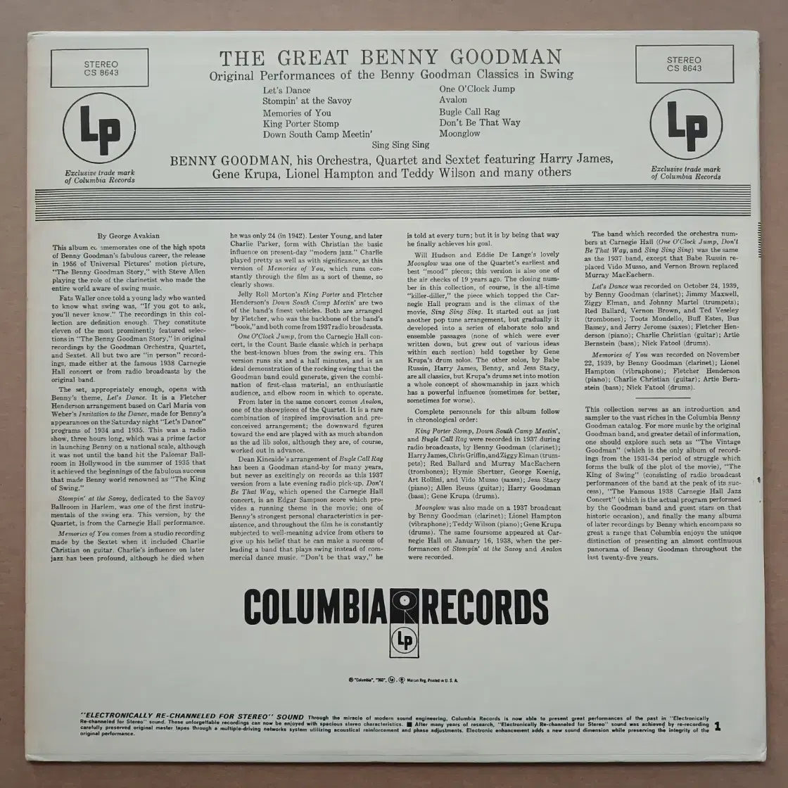 LP benny goodman