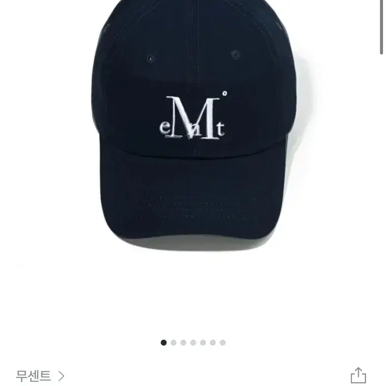 MUCENT SIGNATURE BALL CAP (Navy) 처 볼캡 (네