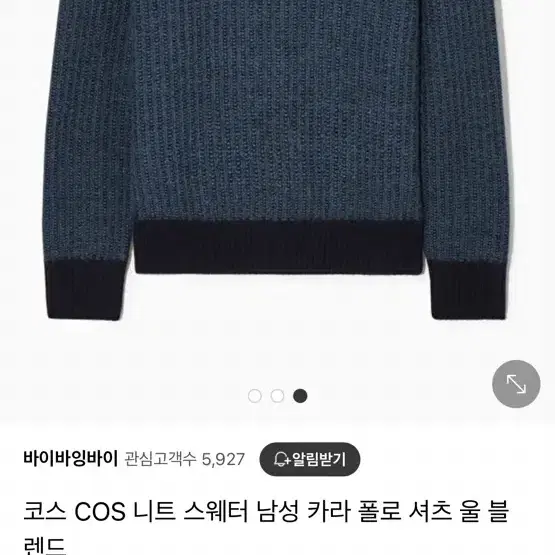 코스 울 블랜드 폴로 셔츠