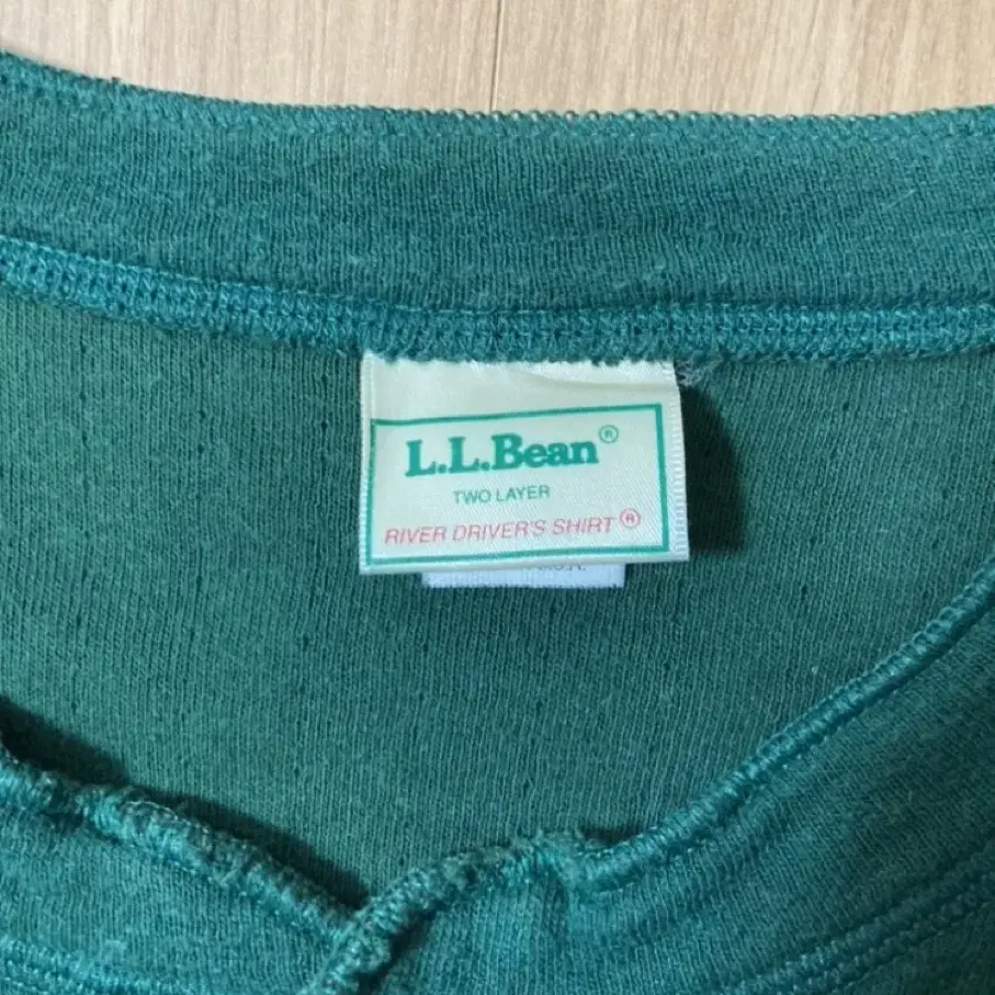 엘엘빈 LL Bean 울혼방 헨리넥 티셔츠