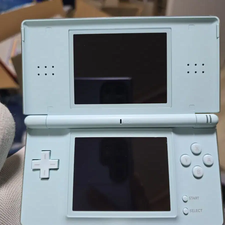 A급 닌텐도 DS Lite DSL 아이스블루 하단 새액정