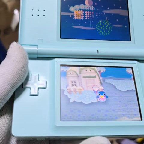 A급 닌텐도 DS Lite DSL 아이스블루 하단 새액정