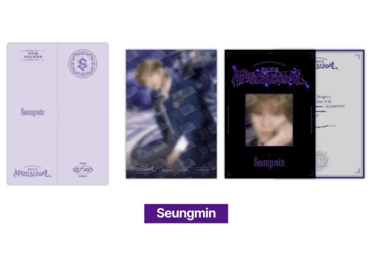 straykids skz profile poster set seungmin sealed cost wts