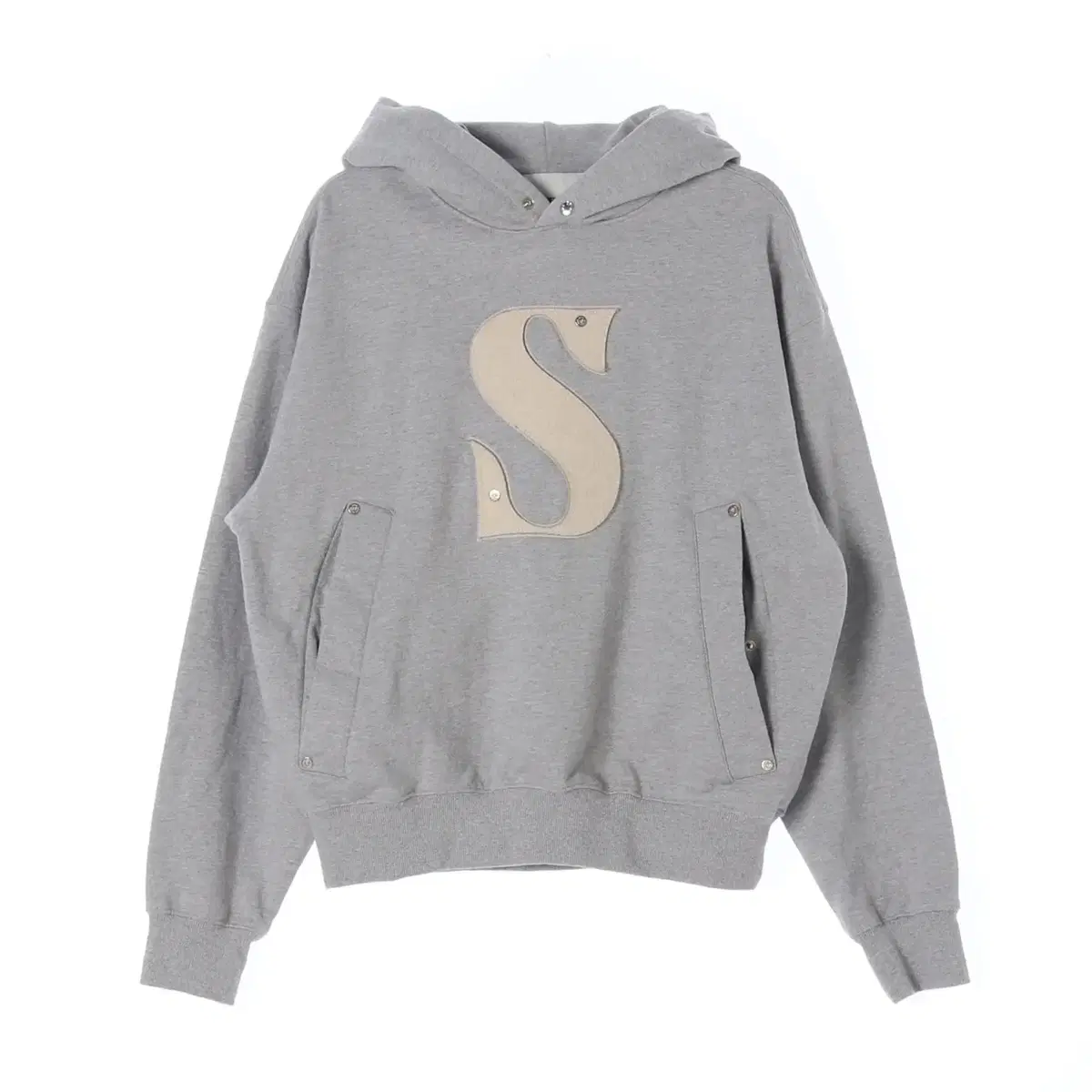 [S]SATURSetter unisex Rivet appliqué pocket logo hoodie