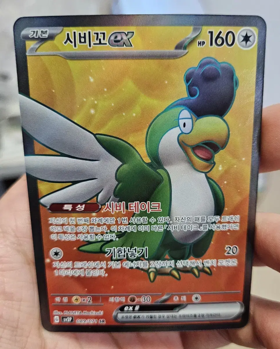 Pokémon card Shibiko ex SR Grade A