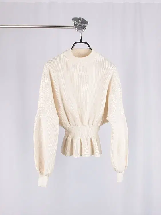 ivory frill knit