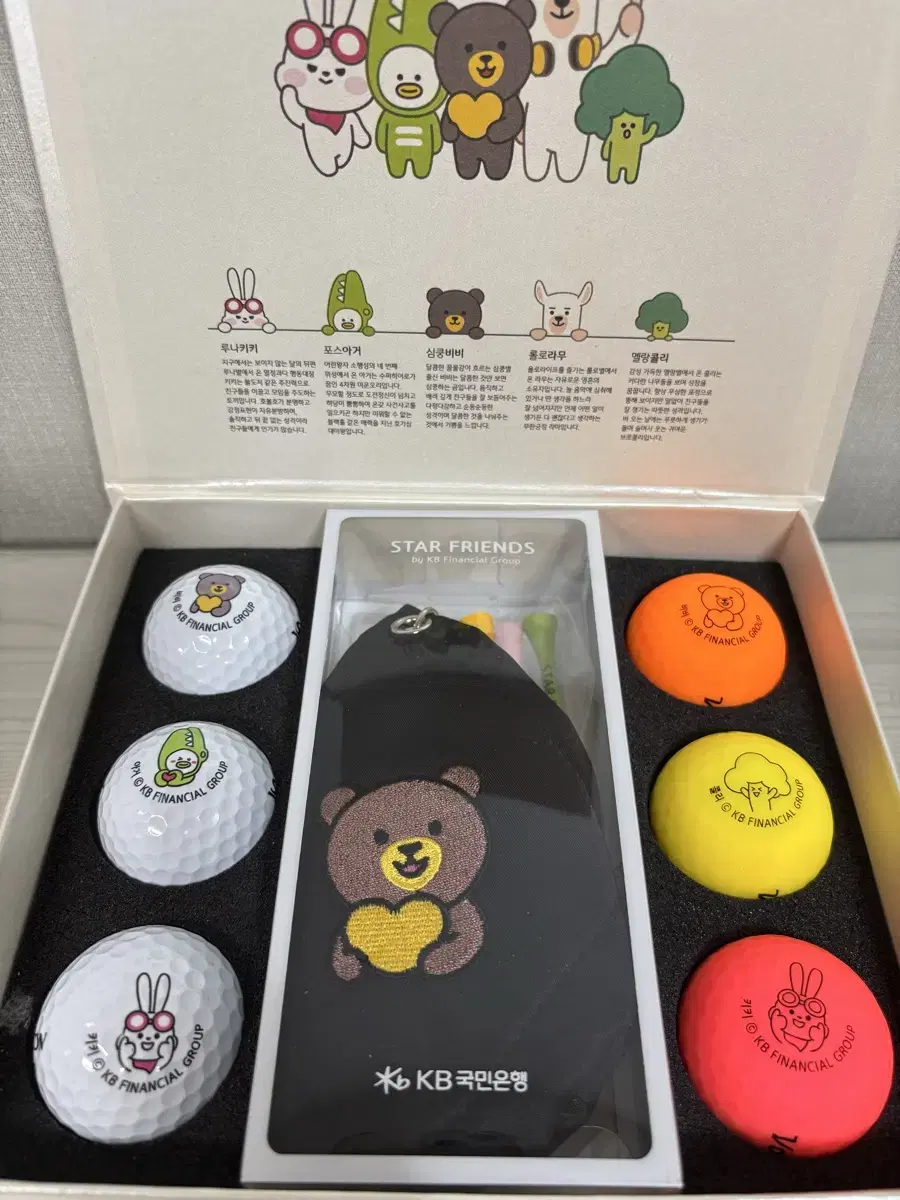 KB Financial StarFriends Golf Ball Set