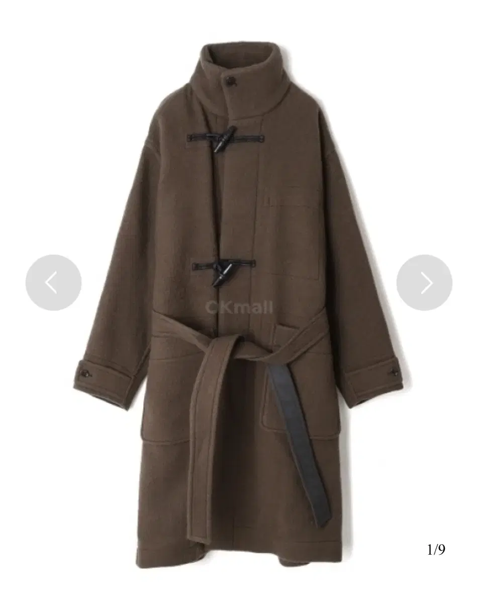 Lemaire Maxi Duffel Coat 38 Olive Brown