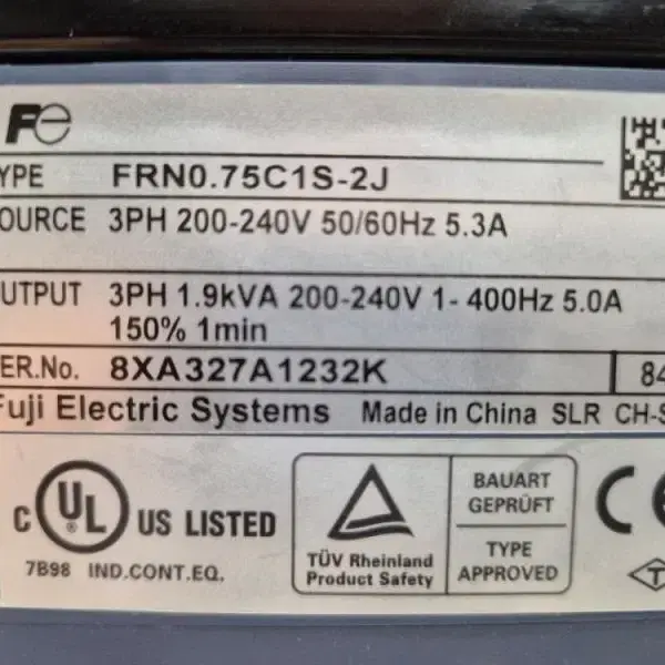 Fuji Electric Systems FRNO.75C1S-2J