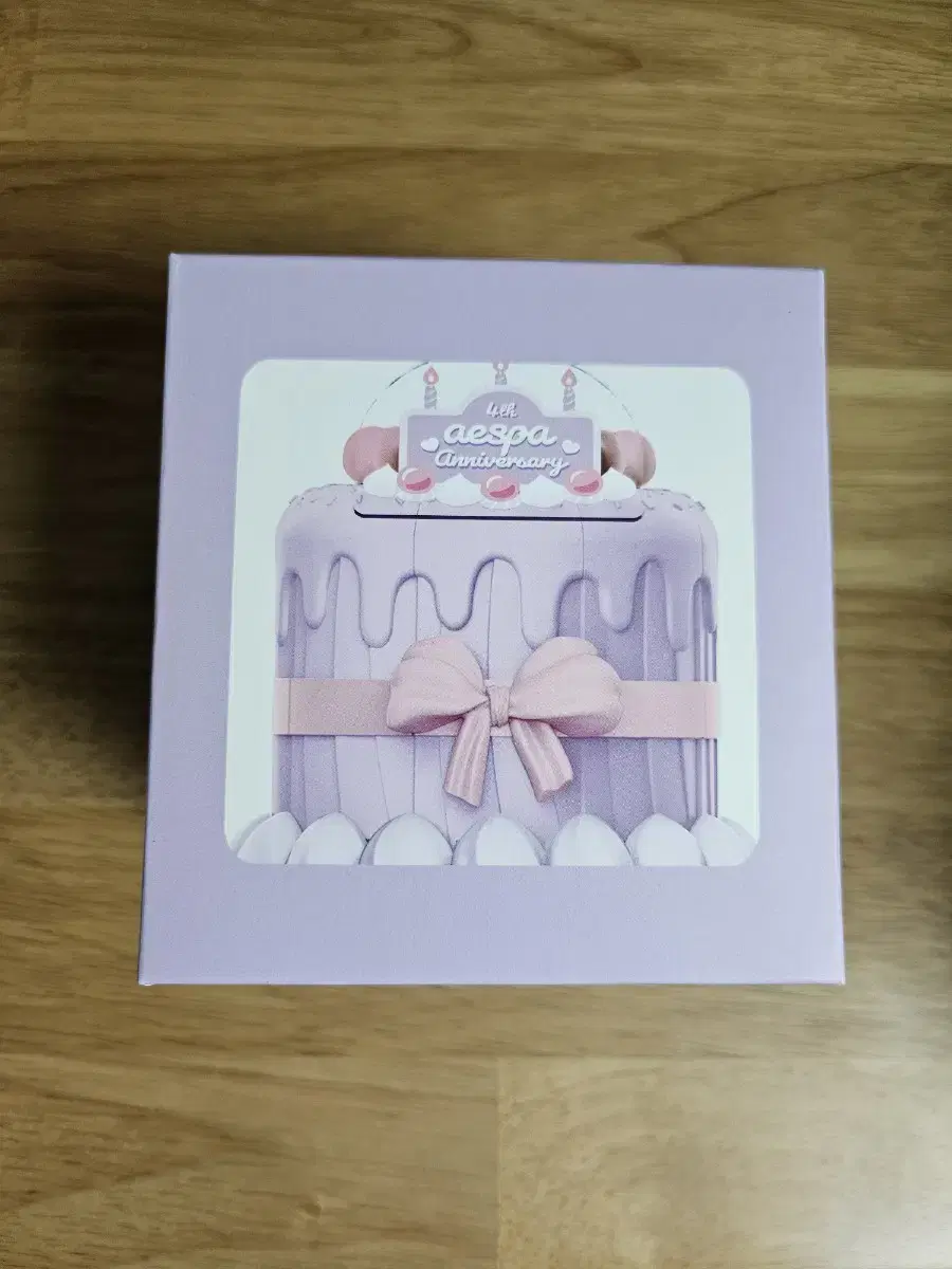 Aespa winter 4th Anniversary Party Cake photocard Aespa Winter Party