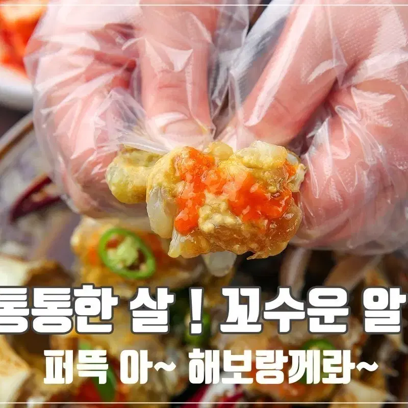 전라도 알배기 암꽃게장 2키로