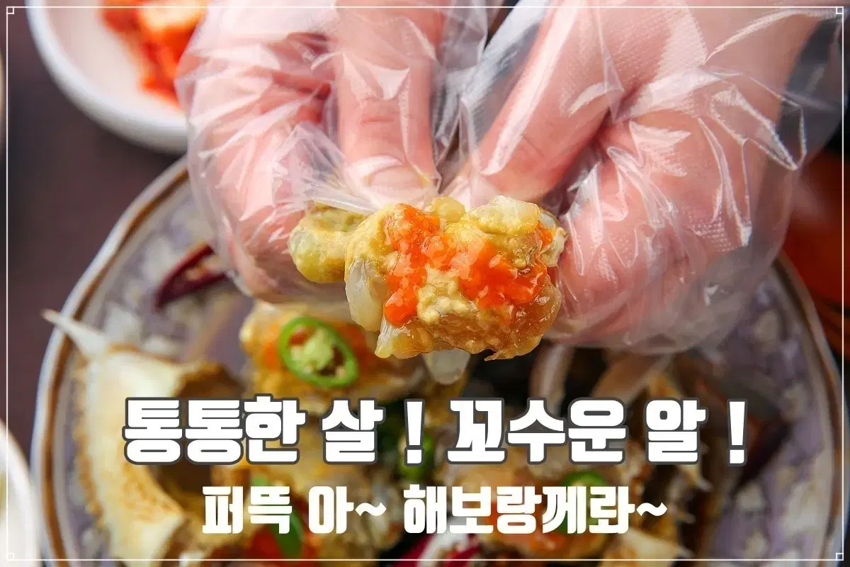 전라도 알배기 암꽃게장 2키로