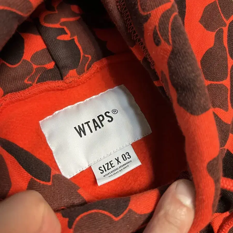 wtaps 더블탭스 카모 후드