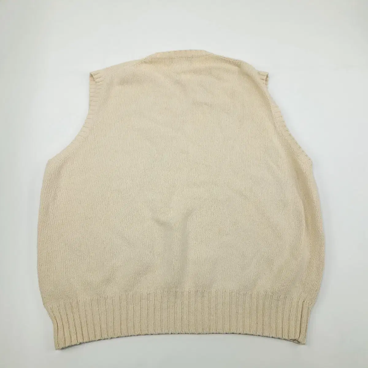 (CS614)XL 폴로 랄프로렌 아이보리 조끼 니트 베스트 knit