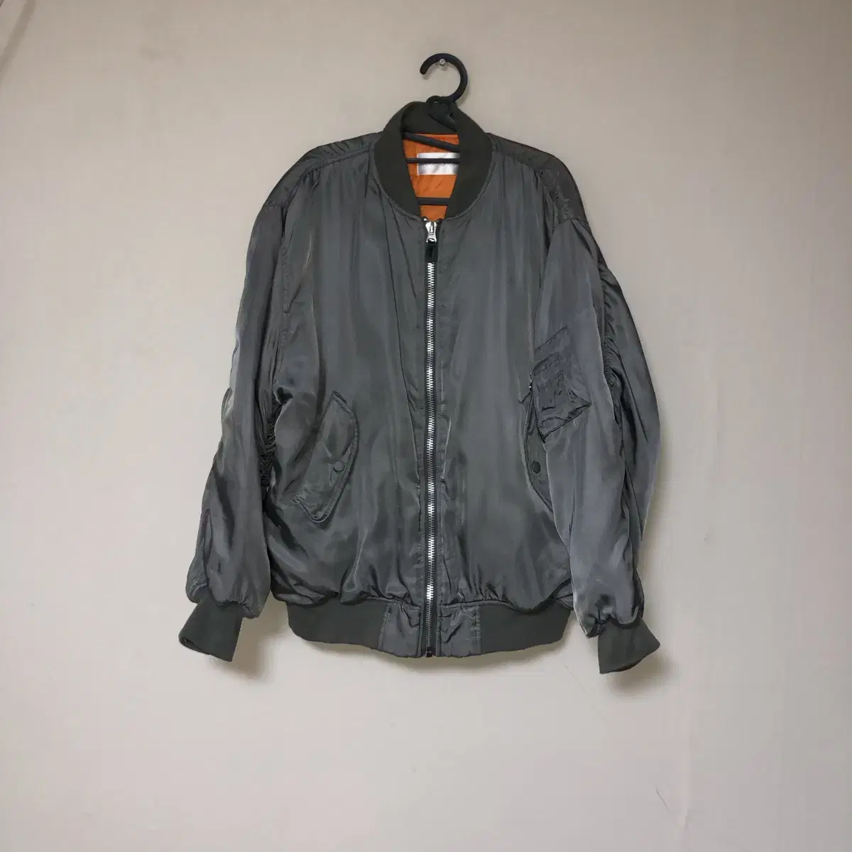 Vintage RAMI J US gray flight jacket