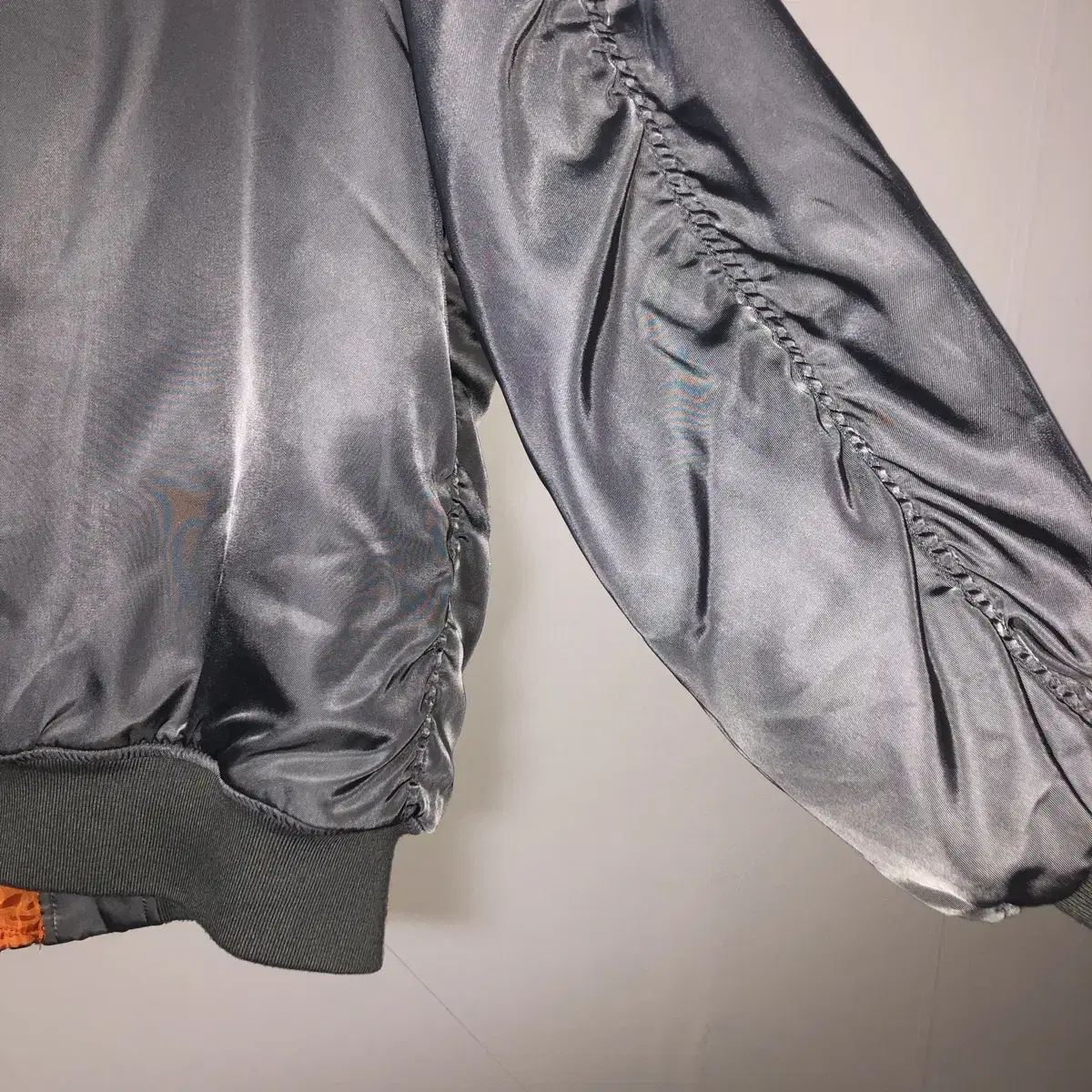 Vintage RAMI J US gray flight jacket